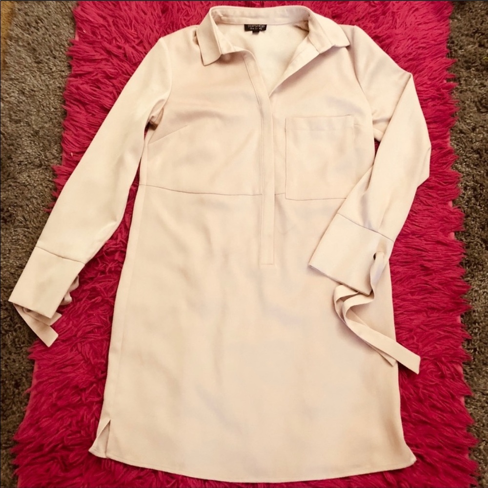 Topshop blush pink dress